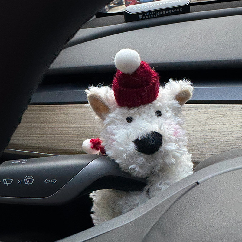 Sürətlər qutusu və əl tormozu başlıqları – Qìchē Ornament - little-red-hat-scarf-west-highland-gear-shift