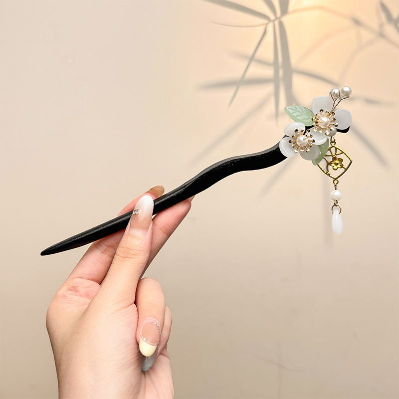 El nuevo país viento inmortal qi fluye pinzas de cabello para mujeres elegantes estilo antiguo paso de agitar cheongsam piezas de cabello de cabello diario estilo chino clásico pinzas de cabello