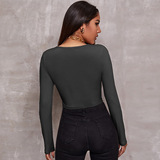 (Трансграничная торговля), весенний летний ретро сексуальный трикотажный короткий свитер с молнией, кардиган, лонгслив, европейский стиль, в обтяжку