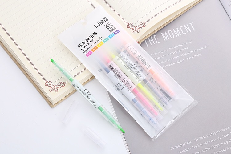 1 Set Colorful Class Learning Graduation Plastic Cute Fluorescent Pen display picture 3