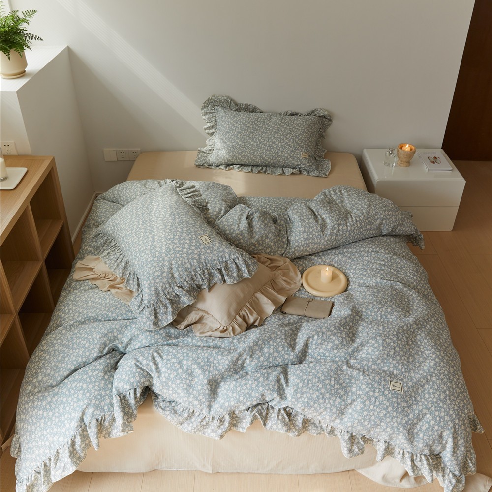 Cz 레이스 더블 레이어 원사-리사 블루