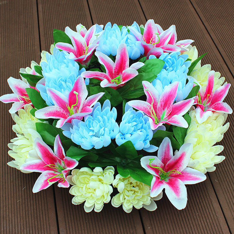 Qingming Festival Flower Cycus Flower Ring Silk Flower Grave…
