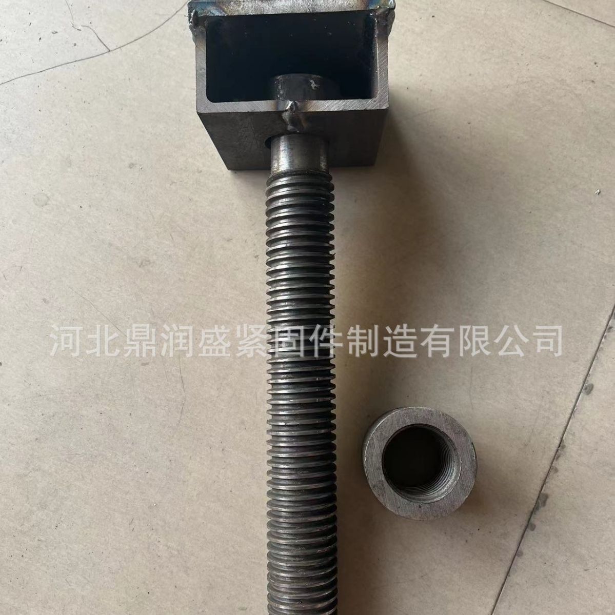 钢模板后扩底丝杠42*350材质45钢 台车对拉杆丝杠 正反扣丝杠细扣