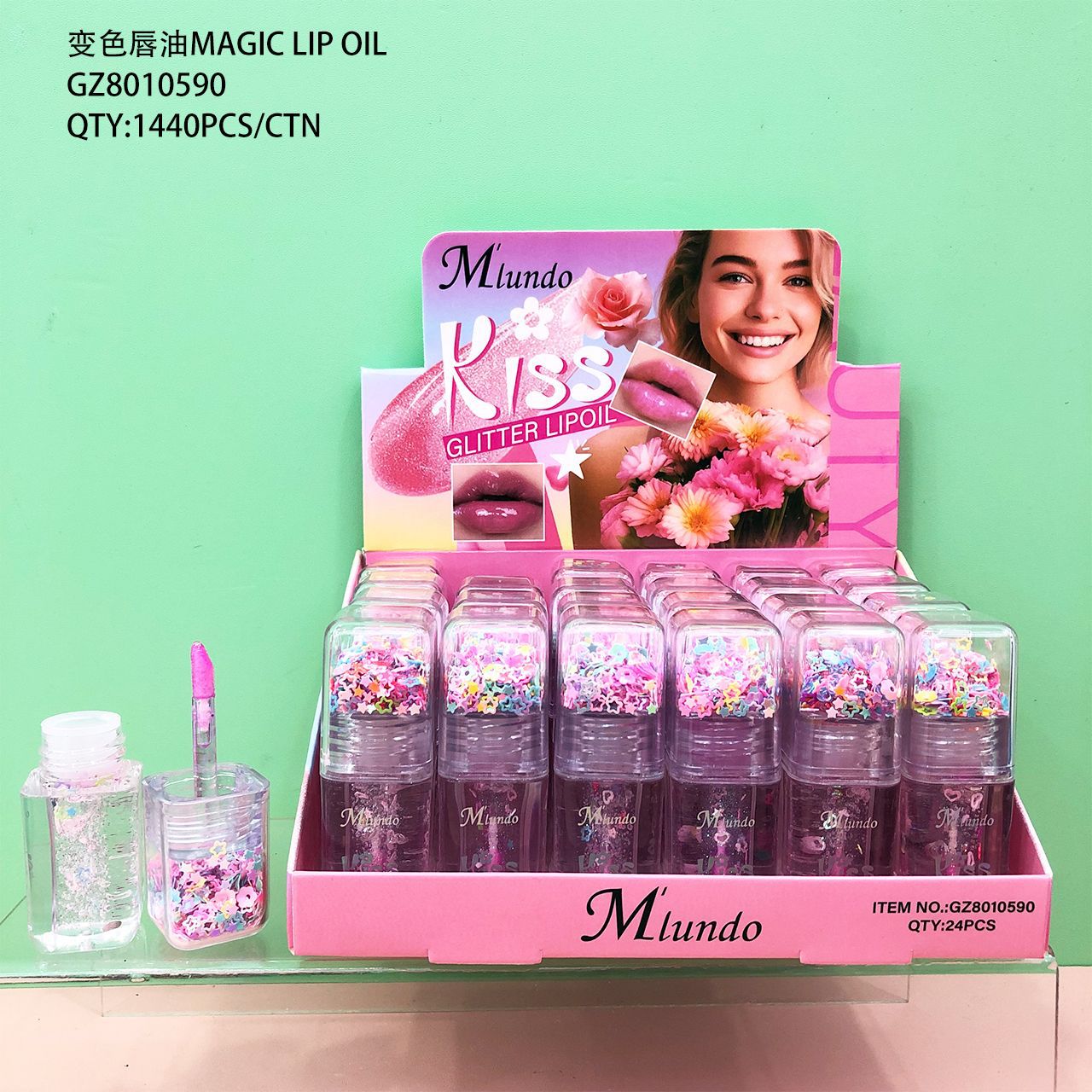 Nuevo Mlundo seis colores de alto brillo concelador blush sequinilla decolor óleo labial invisible barra de concelador maquillaje al por mayor