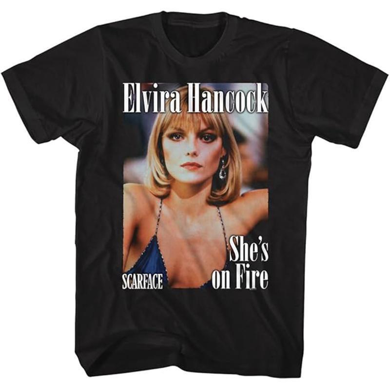 American Retro 1983 Scarface Al Pacino Movie Collaboration Loose-Fitting Short-Sleeved T-Shirt