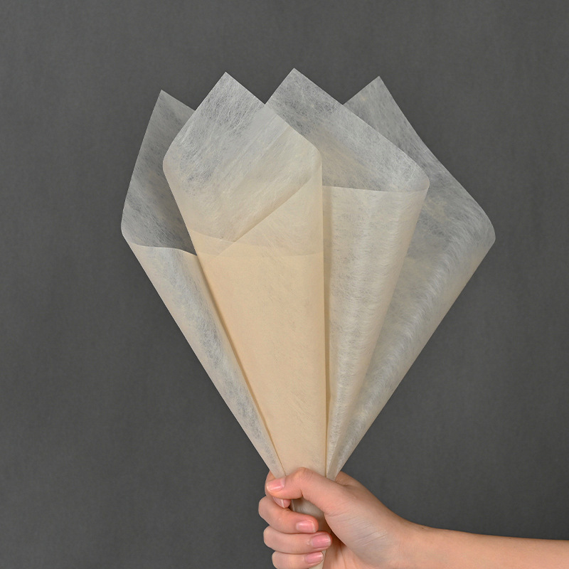 Flor Extracción de sombra leche algodón papel de regalo de flores papel de algodón floral floristería impermeable color sólido forro de ramo de papel de embalaje