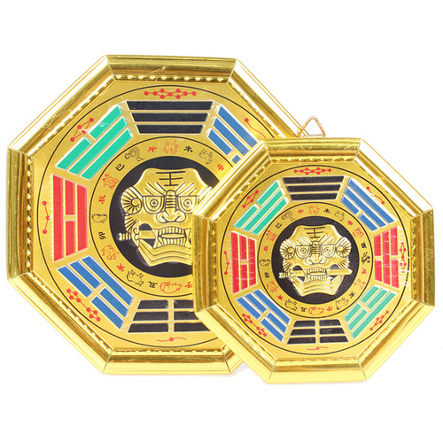 Manufacturer of Phnom Penh Painted Tiger Head Bagua Mirror, Animal Head Bagua Mirror Ornaments and Pendants, Bagua Mirror Crafts