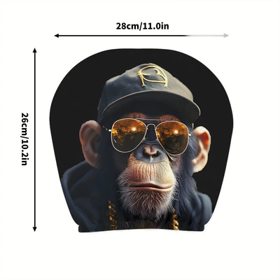 Universal seat cover Quirky and Fun Universal Headrest - 26-double-sided-printing-1pc-26cm28cm