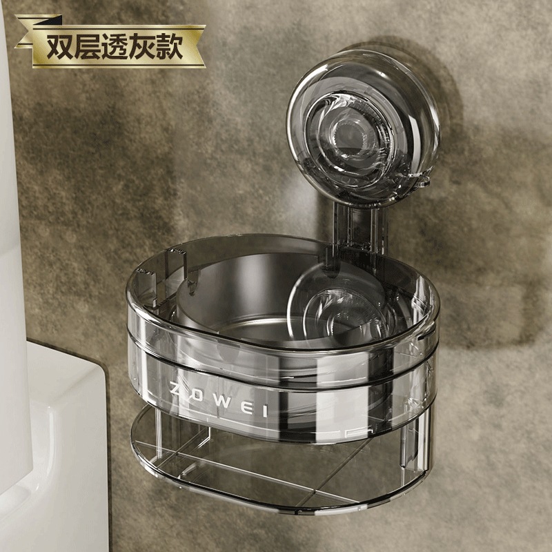 Ceniciero de ventosa enciendedor de cajas de cigarrillos de balcón para almacenar tazón de cigarrillos de acero inoxidable incorporado con cubierta volante a prueba de viento