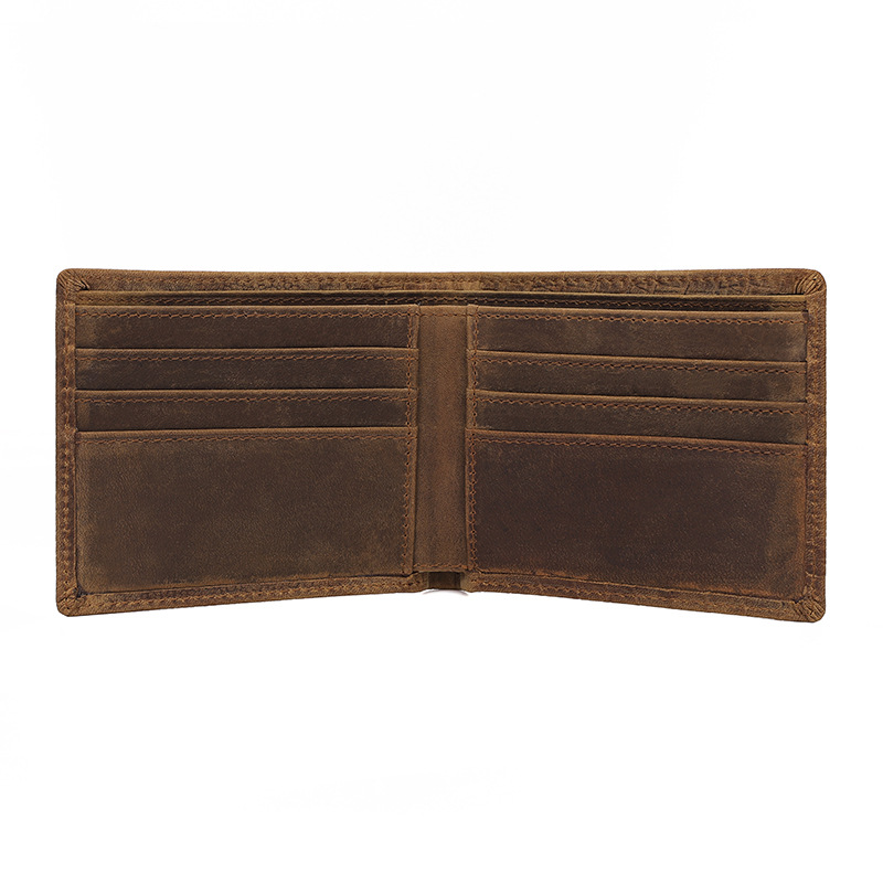 Jiameda Portafoglio multi-card orizzontale sottile in vera pelle con motivo coccodrillo_voghion.com