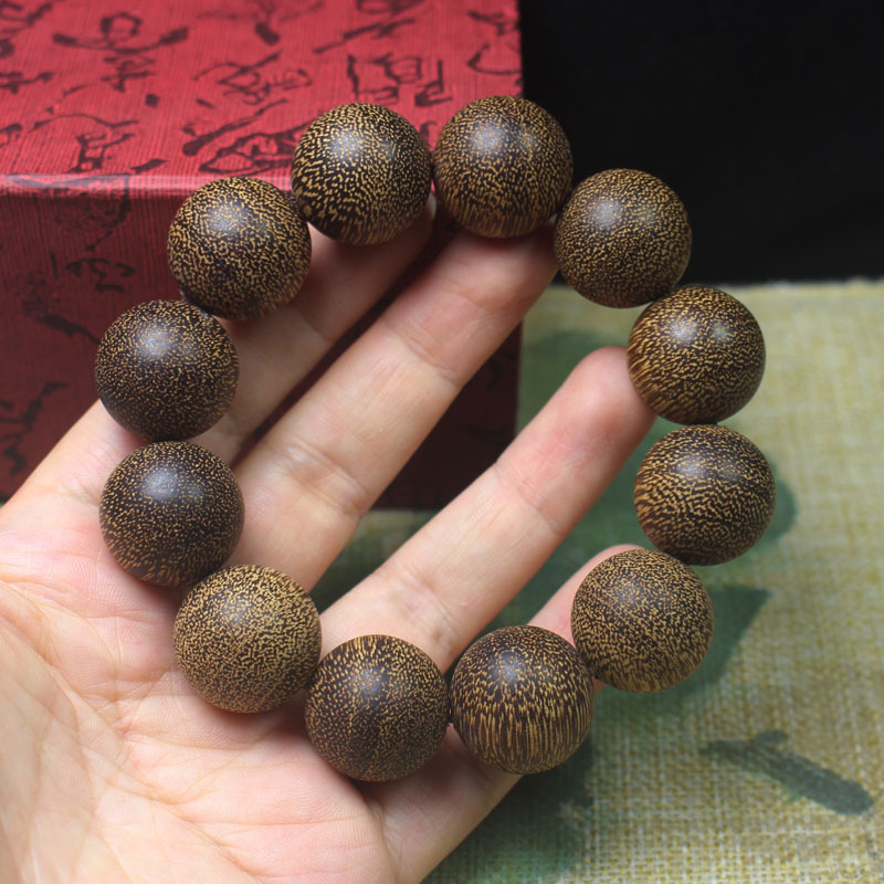 Agarwood Perfect 20mm Bracelet Old Type Abacus Bead Bracelet Chinese Style Buddhist Beads Rosary Bracelet