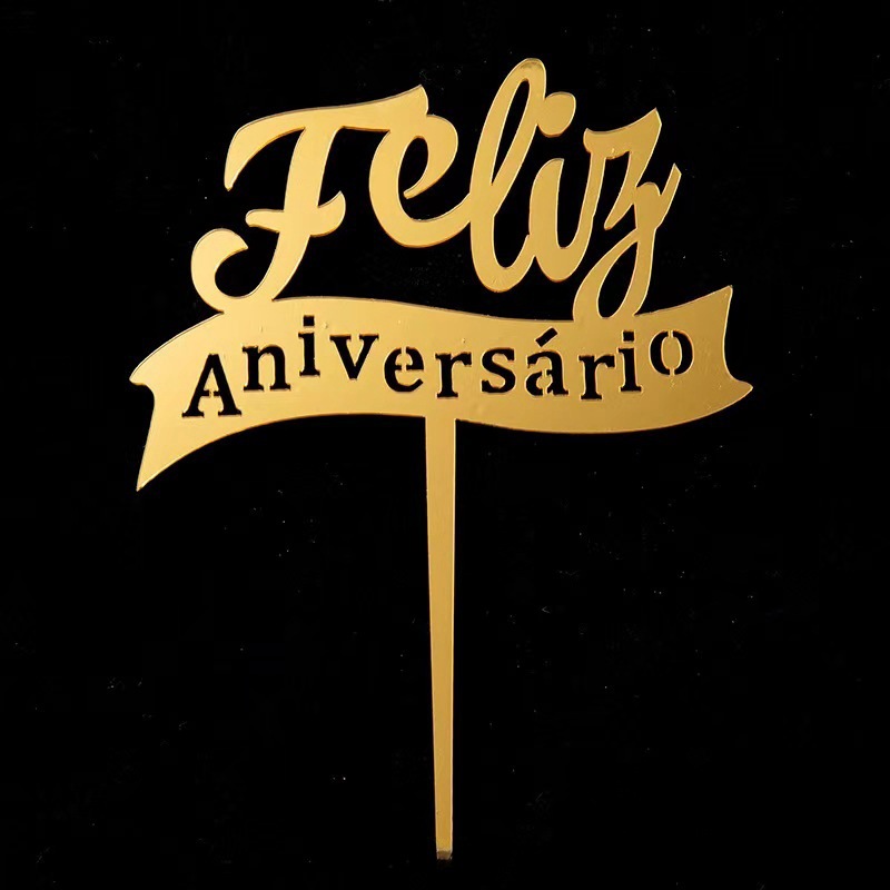 Transnacional 10 tarjetas acrílicas de fiesta de cumpleaños decoración de tarta de bandera de inserción de adornos de fiesta celebridad en línea image 27