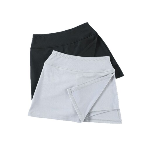 Skirt pants for women in summer 2025 new style slim spring and autumn side slit anti-exposure A-line hip sports skirt pants