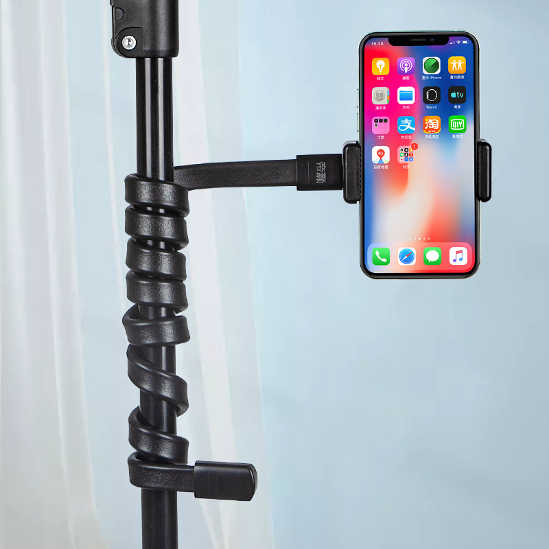 Bendable adjustable hose mobile phone live broadcast bracket desktop universal binding winding support fixing frame clip accessories Bendable adjustable hose mobile phone live broadcast bracket desktop universal binding winding support fixing frame clip accessories