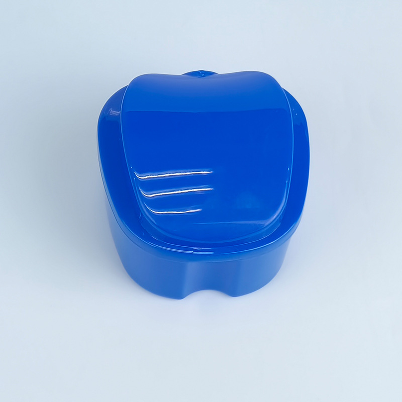 Caja de dientes dentados, caja de almacenamiento de dientes, caja de retención de aparatos dentados, caja de almacenamiento en forma de manzana, logotipo impreso image 12