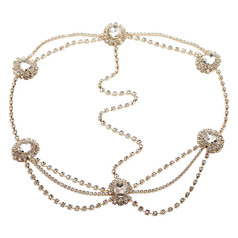 Прямые производители стразы европейские и американские свадебные головные уборы ретро национальные цепочки волос с кисточками