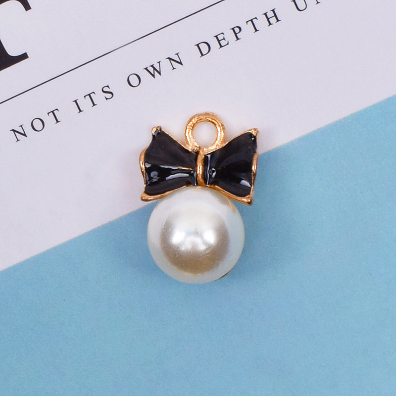 10 Pcs/package Simple Style Bow Knot Alloy Enamel Inlay Jewelry Accessories display picture 2