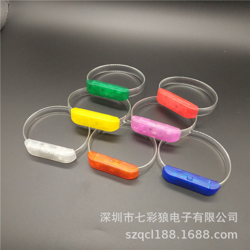 Cross-border hot-selling LED voice-activated luminous bracelet bar disco vibrating fluorescent bracelet transparent TPU should aid wrist strap Cross-border hot-selling LED voice-activated luminous bracelet bar disco vibrating fluorescent bracelet transparent TPU should aid wrist strap