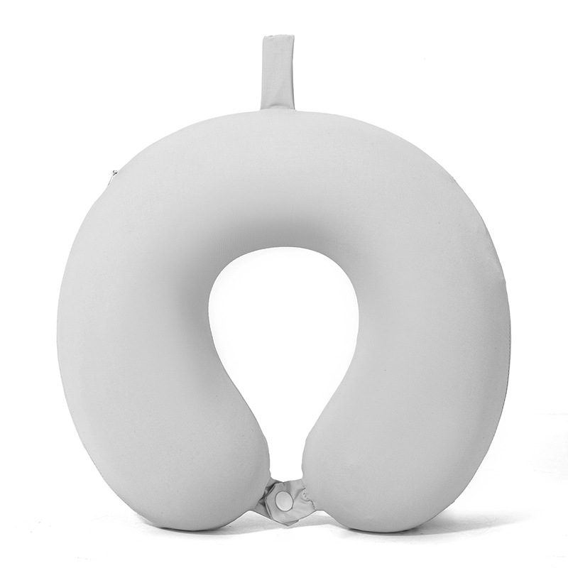 Verano helado sensación fría protección de cuello almohada en forma de U portátil almacenable memoria almohada de cuello de algodón almohada de avión almohada al por mayor existencias