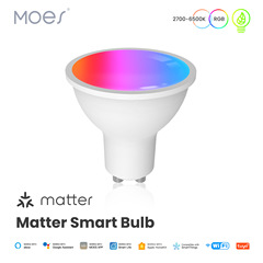 Matter落書きスマートホームled wifi電球appリモートコントロール調光gu10調光rgbライトカップ