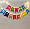 Strictly select the colorful birthday, happy flag, banner banner, baby birthday party background wall scene arrangement lamp string