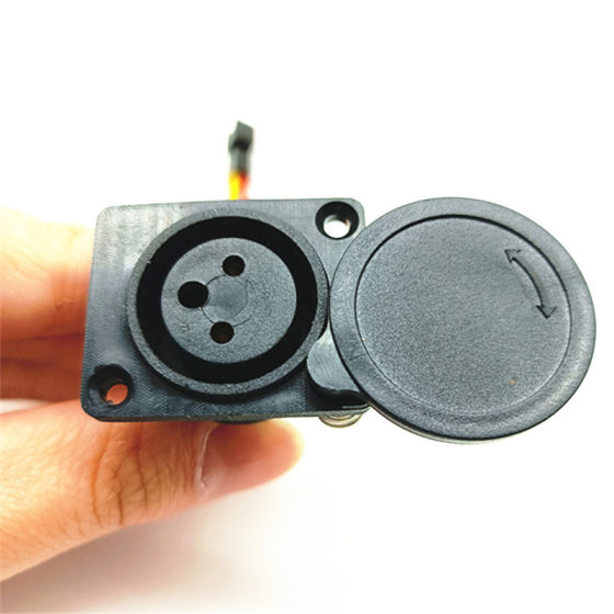 Electric Battery Car Lithium Battery Charger Output Cable Plug Xlr Round Head Three-pin Charging Cable Charging Stand Plus Card