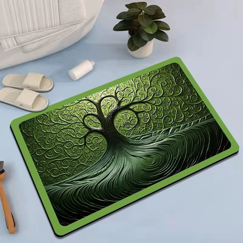 Впитывающий коврик для ванной комнаты мягкий диатомовый грязевой коврик бытовой ванная комната кухонная дверь Нескользящий Впитывающий Коврик коврик для ванной