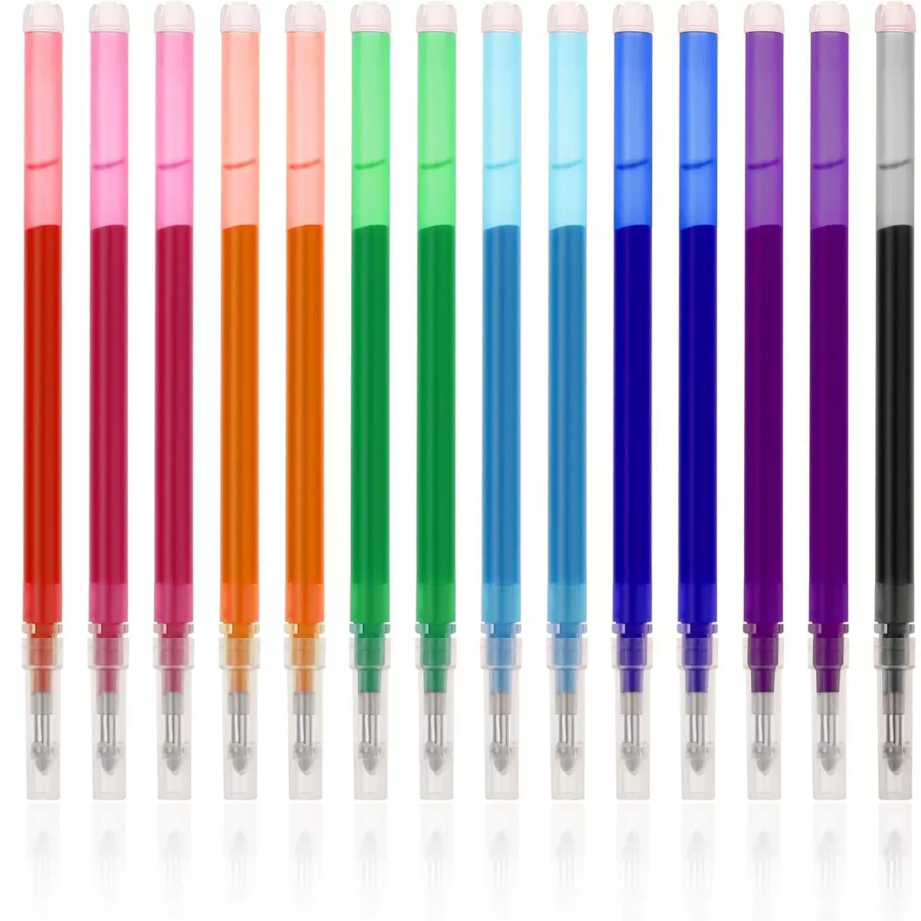 0.7mm按压彩色热可擦笔芯温控彩杆按动中性笔学习办公文具签字笔