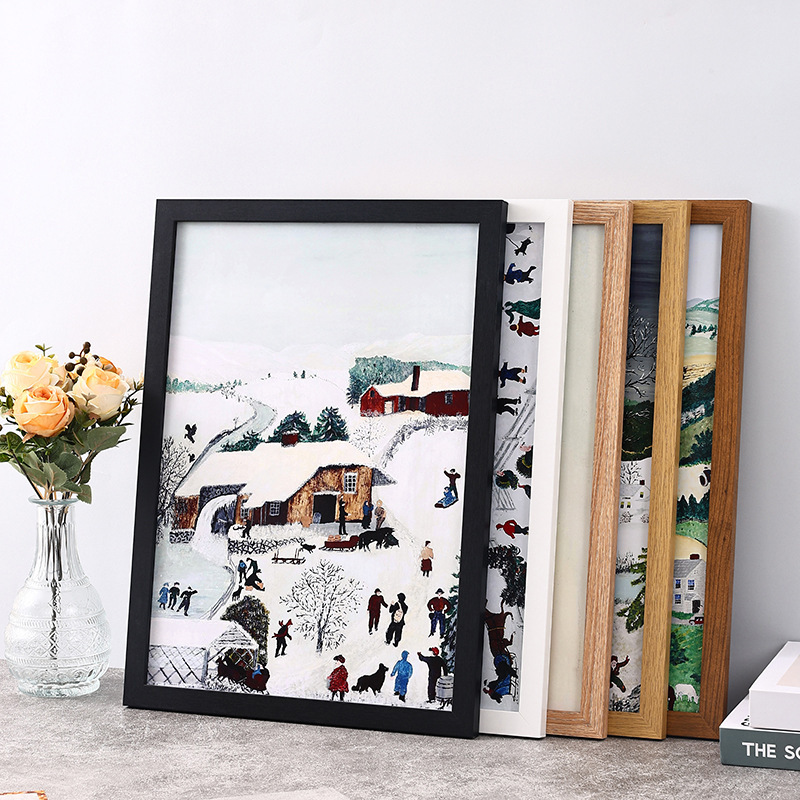 Casual Wooden Photo Frame Table Wholesale 16inch Wall Hanging A4A3 Kidsren's Picture Frame Puzzle Mounting Creative Photo Wall