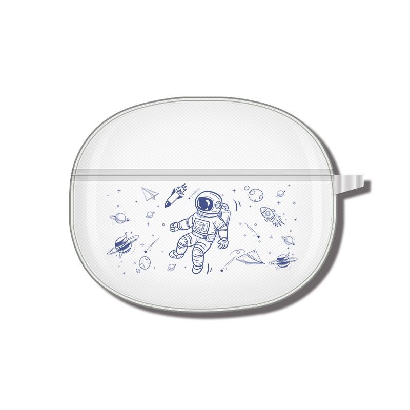 Adecuado para realme buds air3, funda para auriculares, funda protectora Bluetooth, carcasa suave transparente de TPU, patrón de impresión en color