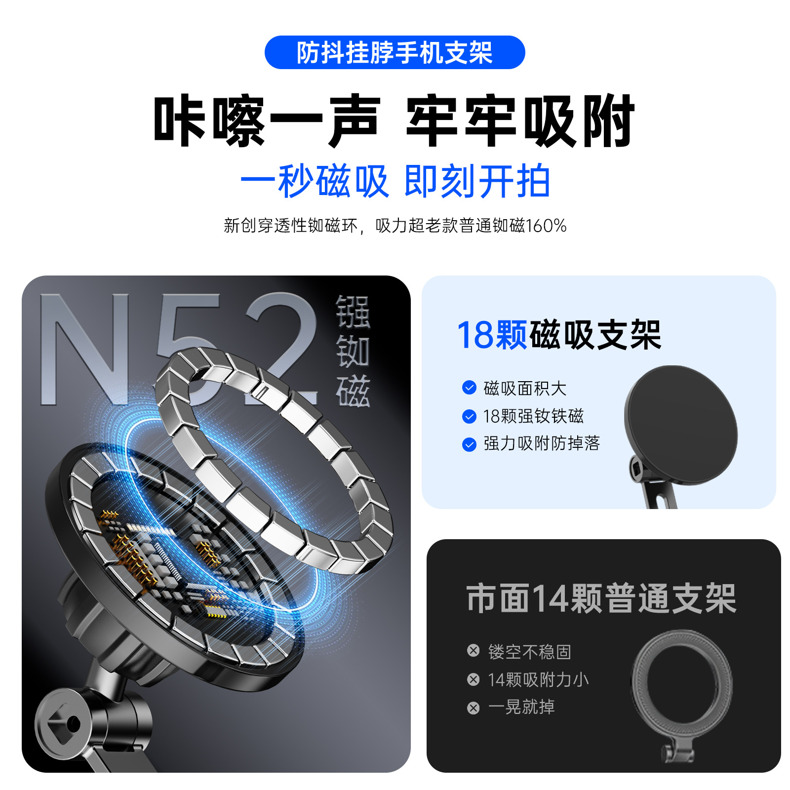 Soporte magnético para teléfono de coche con ventosa de vacío, nueva tecnología 2025, para escritorio o navegación.