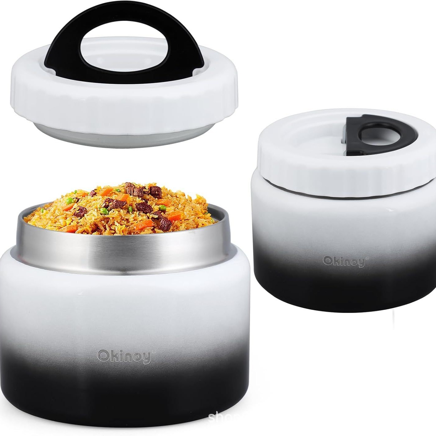 Stainless Steel Insulated Lunch Box Large Capacity Food Delivery Insulated Bucket Student Lunch Box Lunch Box Breakfast Cup Japanese Soup Cup Bowl