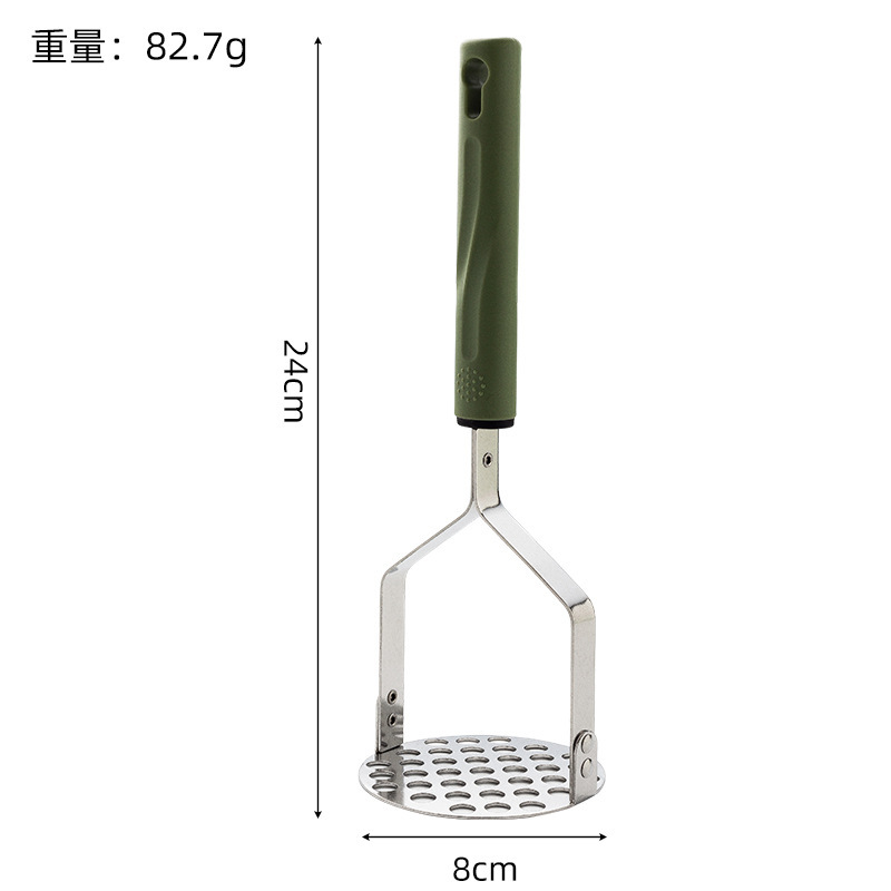 ステンレスのマッシュポテトのおろし器のおろし器のカボチャのおろし器の赤ちゃんの補助食の手動のおろし器の台所の小道具|undefined