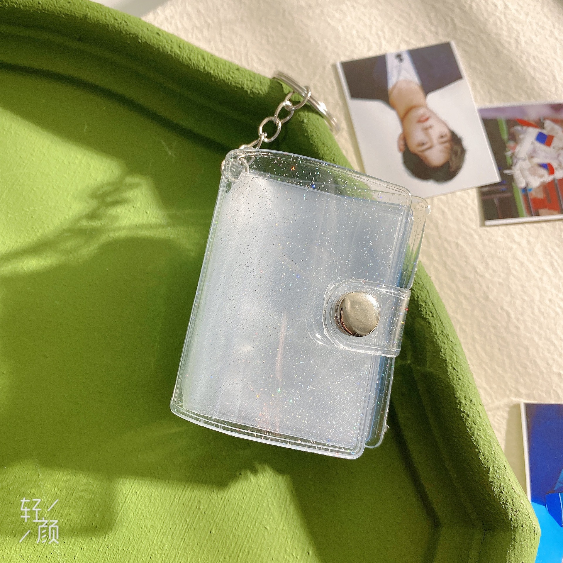 1 pulgada 2 pulgadas MINI álbum de fotos llavero Big Head Photo Star libro de almacenamiento de fotos MINI álbum de fotos