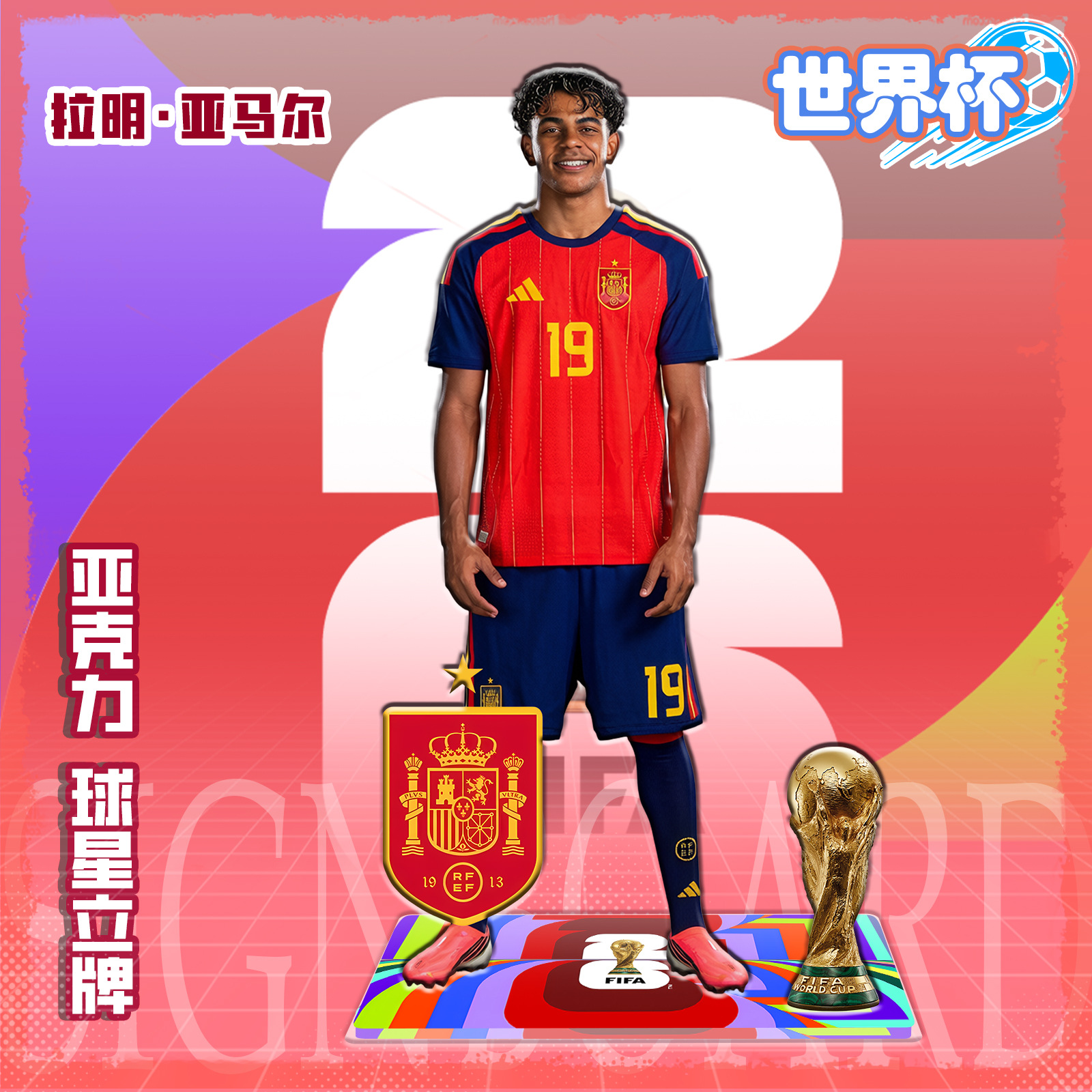 Figura Acrílica de Estrella de Fútbol de Acrílico, para Regalo de Cumpleaños