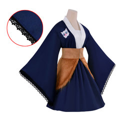 Inosuke female cos costume, Demon Slayer cosplay maid skirt, Halloween cosplay kimono manufacturer