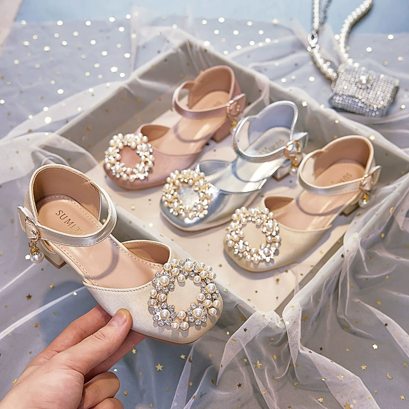 Принцесса сандалии для девочек 2024 летняя мода иностранная детская обувь