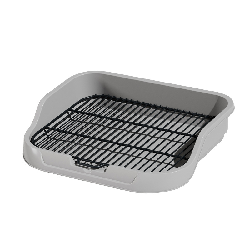 Inodoro para perros, lavabo de mierda de gran tamaño, inodoro para perros de panel plano, anti-orina, salpicaduras externas con columna extraíble y lavable, punto rápido