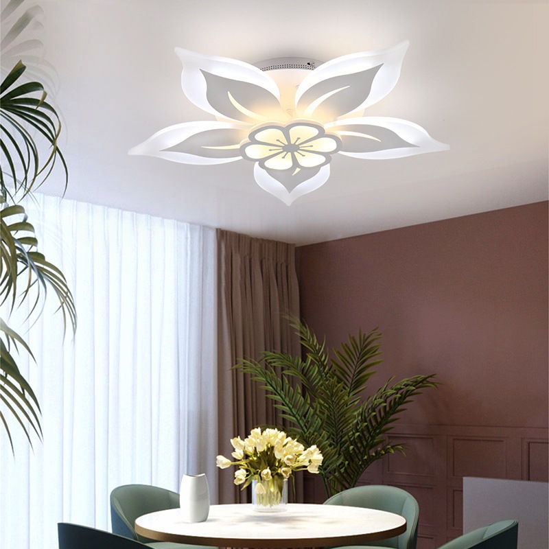 Mini moderno dormitorio principal creativo hogar acrílico techo lámpara nueva lámpara de sala de estar Tmall iluminación genio led