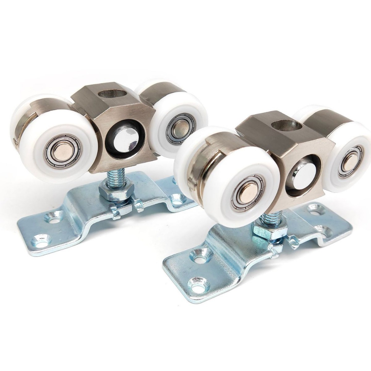 移门滑 铝合金轨道 衣柜移门滑轮 木门静音吊轮 轴承