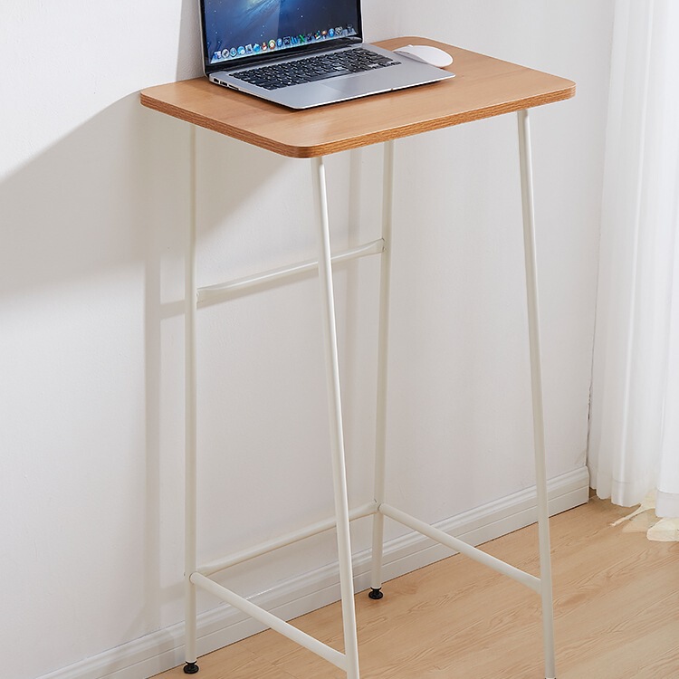 Standing Workbench Home Desk High Simple High Leg Office Desk Writing Desk Movable Small Computer Desk G^