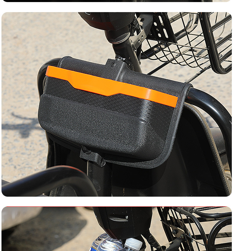 Electric Tricycle with Added Basket Storage Box, Storage Box for Delivery Vehicles, Modified Storage Box, Front Storage Box