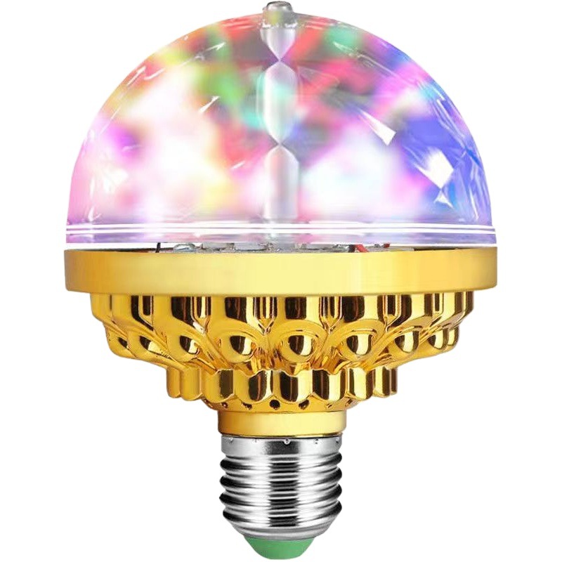 Luces giratorias de colores, iluminación de escenario, ambiente de discoteca, decoración, bola mágica, bombilla, luz de Año Nuevo, luz de flash para KTV, bombilla LED