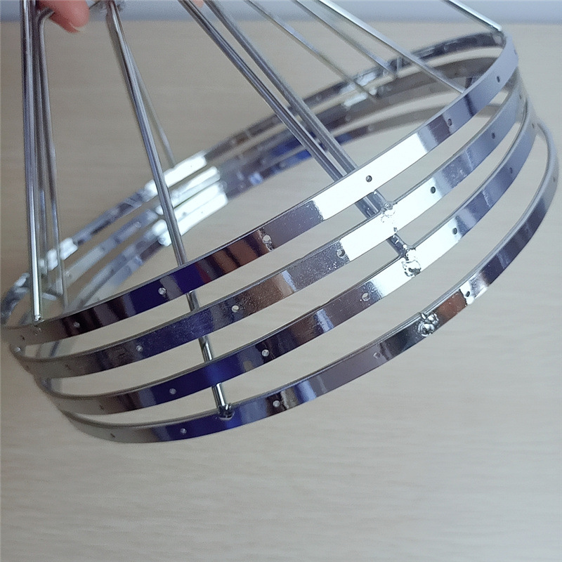 Accesorios de iluminación, lámpara de mesa con cuentas de cristal colgantes, lámpara de araña, marco plano de hierro, lámpara de pared retro DIY