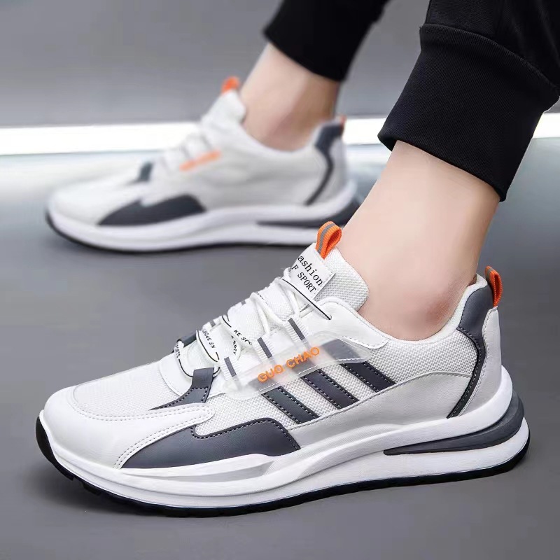 Zapatos de los hombres 2024 nueva primavera volando tejido malla superficie transpirable delgada casual versátil juventud correr deportes zapatos de moda