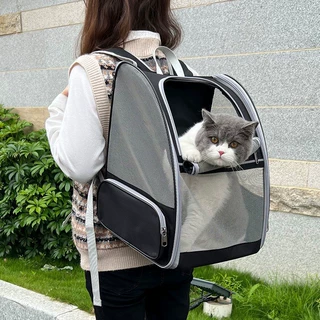 猫包外出便携宠物包全网透气宠物双肩包大容量可折叠手提猫咪包