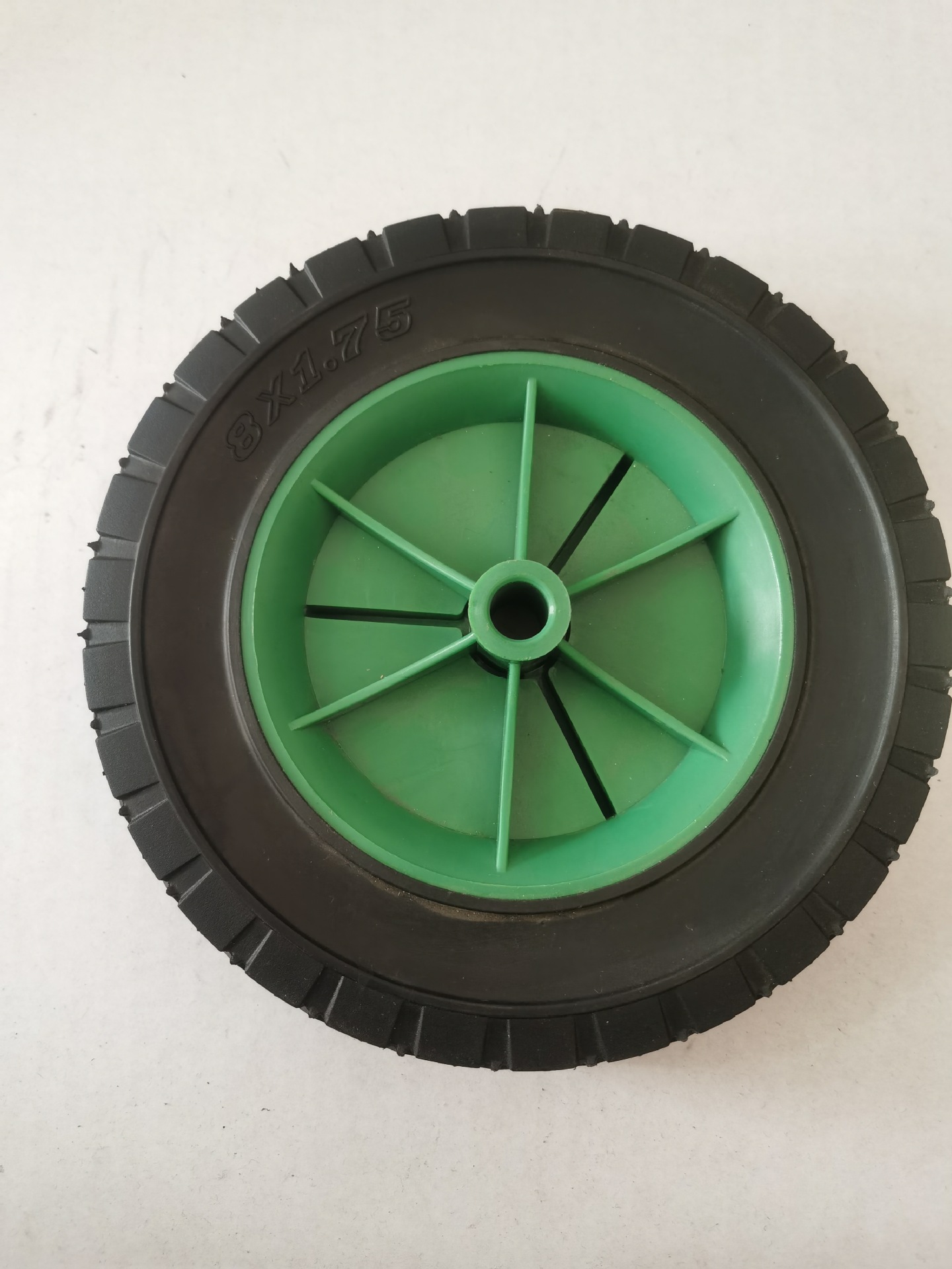 橡胶实心8*1.75半空心轮 手推车工具配件轮子 8寸空心轮批发