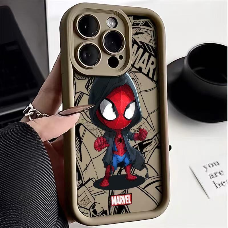 Funda para teléfono iphone16pro para pareja Apple 15 anti-caída 14 dibujos animados 13promax nuevo 12x Europa y América