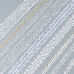 Gold Thread Lace Edge, Non-Stretch Gold Thread Lace Edge, Mixed Color Lace Edge Substrate, Factory