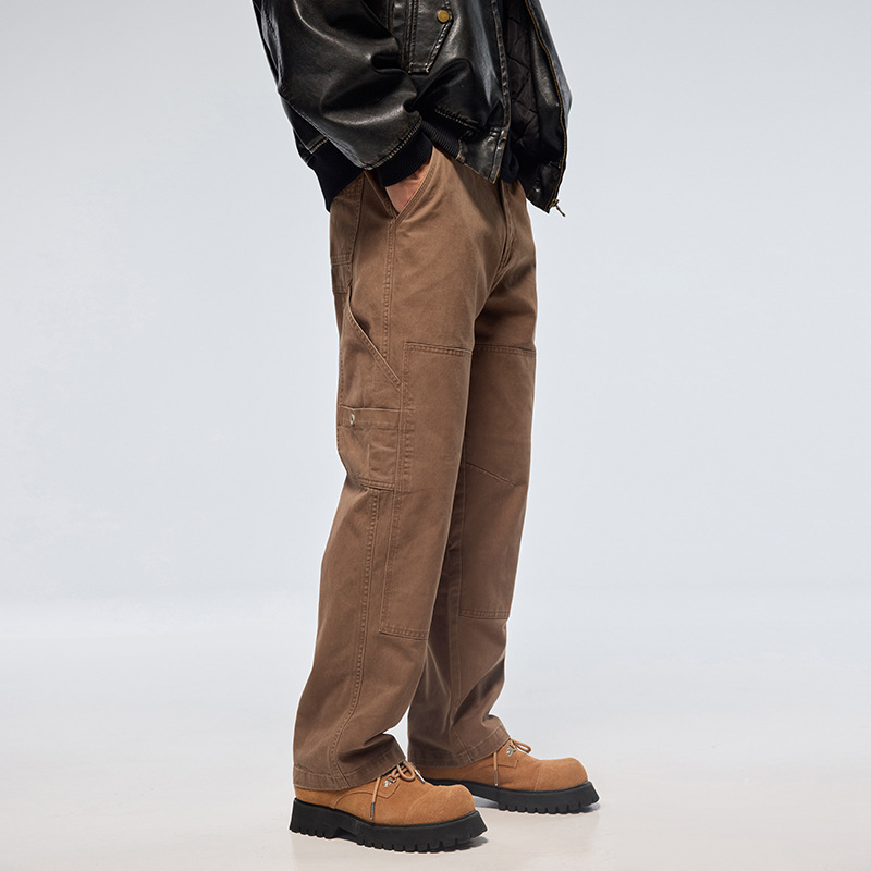 American Heavy Retro Crock Pants Men's Straight Loose 2024 New Pure Cotton Lumber Pants Autumn Casual Long Pants American Heavy Retro Crock Pants Men's Straight Loose 2024 New Pure Cotton Lumber Pants Autumn Casual Long Pants